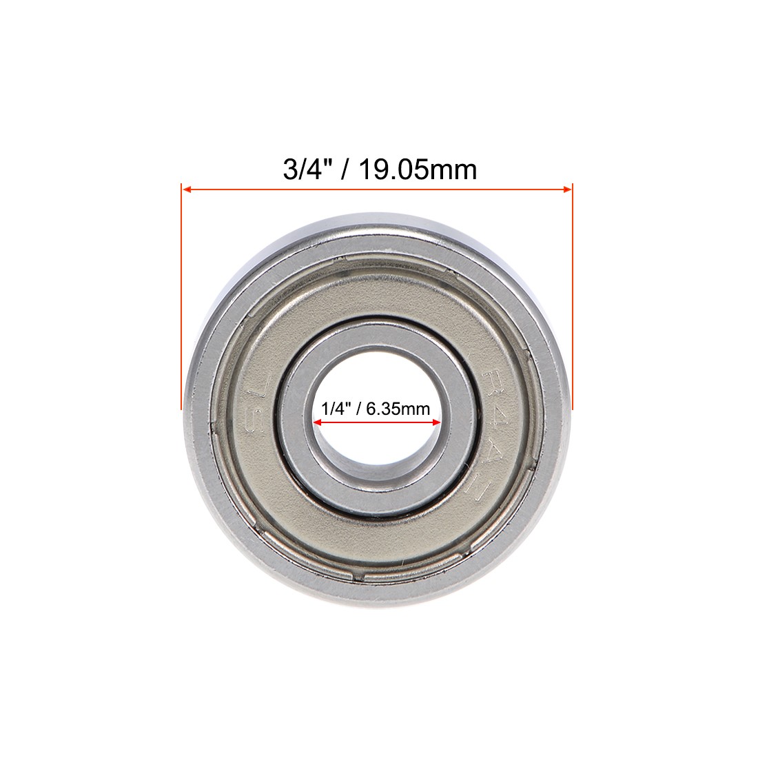 5pcs R4AZZ Deep Groove Ball Bearing 1/4″x3/4″x9/32″ Shielded Z2 Lever Bearings