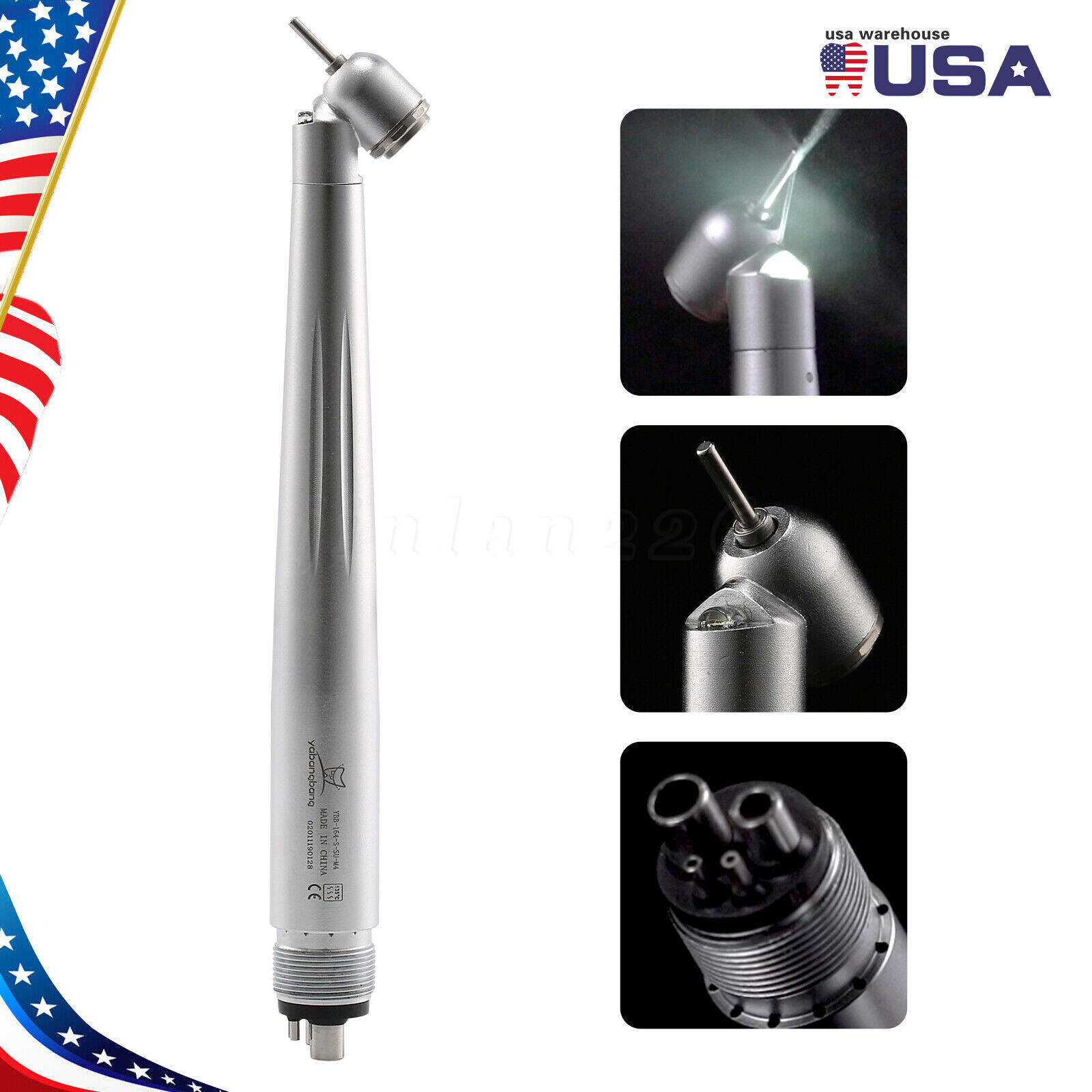 NSK Ti-Max X450 M4 Surgical 45° LED Speed Handpiece Dental Single Water Jet 18W