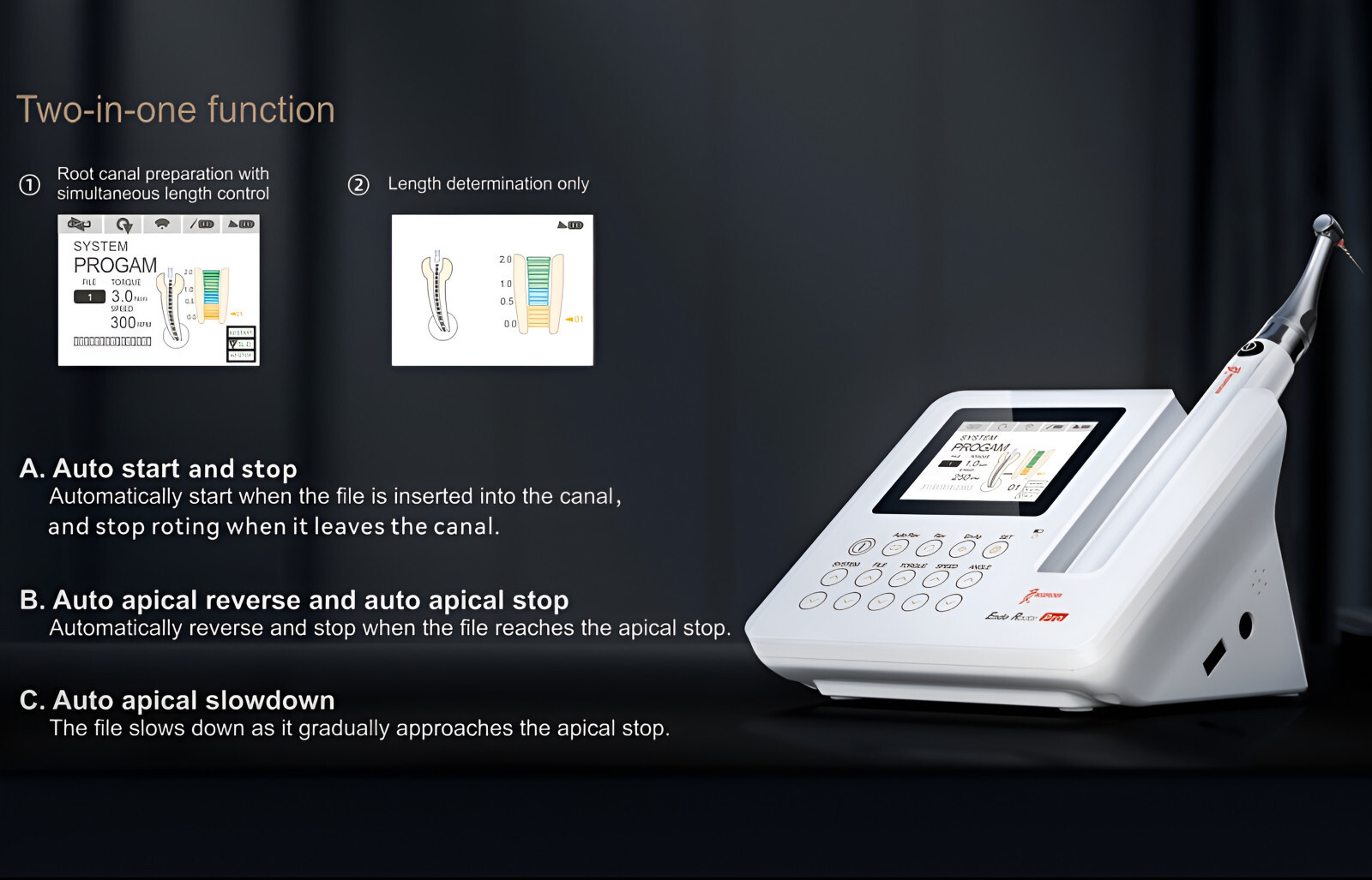 Woodpecker Dental Endo Radar Pro with Apex Locator Brushless Endo Motor