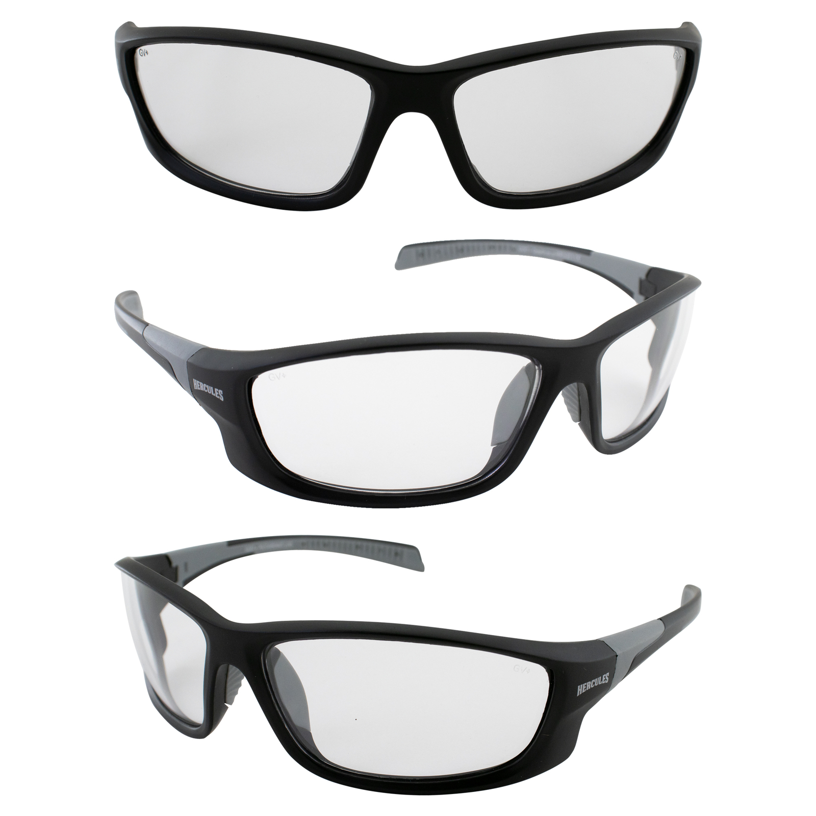 Hercules 5 Safety Glasses Z87.1 CLEAR SHATTERPROOF POLYCARBONATE LENS