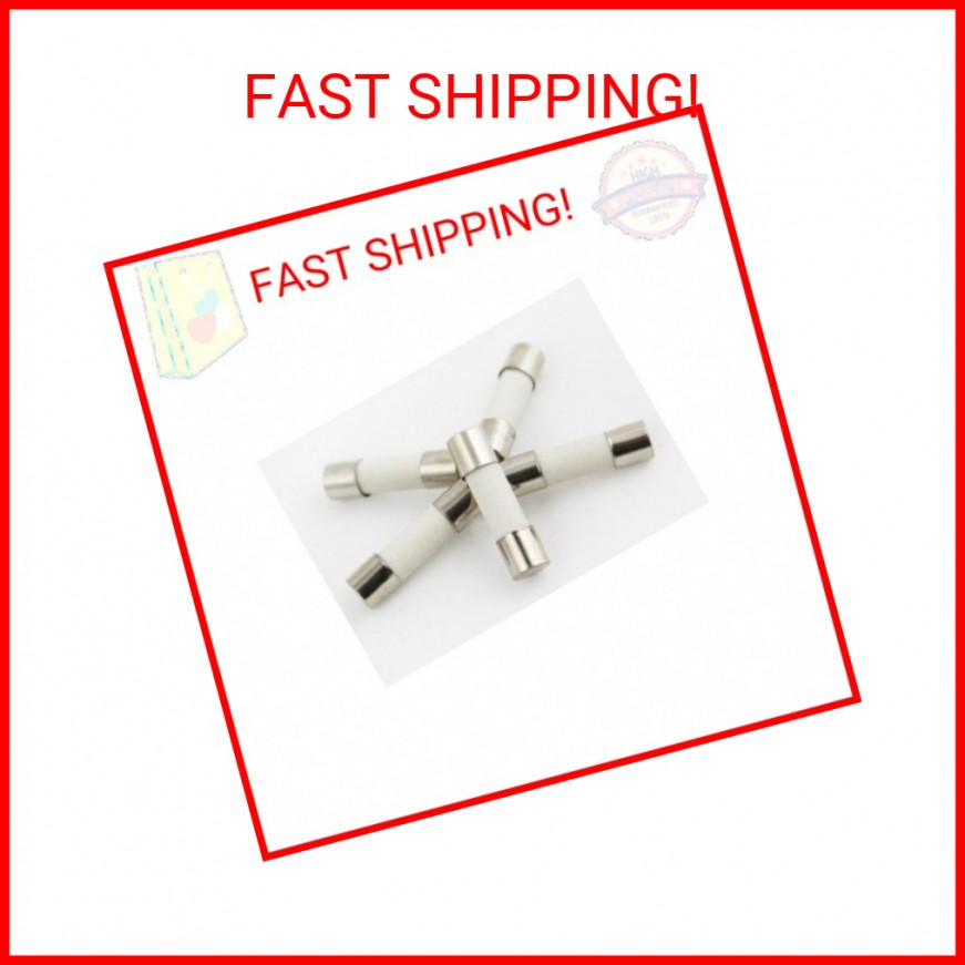 Divine Lighting 500mA (0.5A Amp) GMA Glass Fuses, 5x20mm (0.20 x 0.79inches), 25