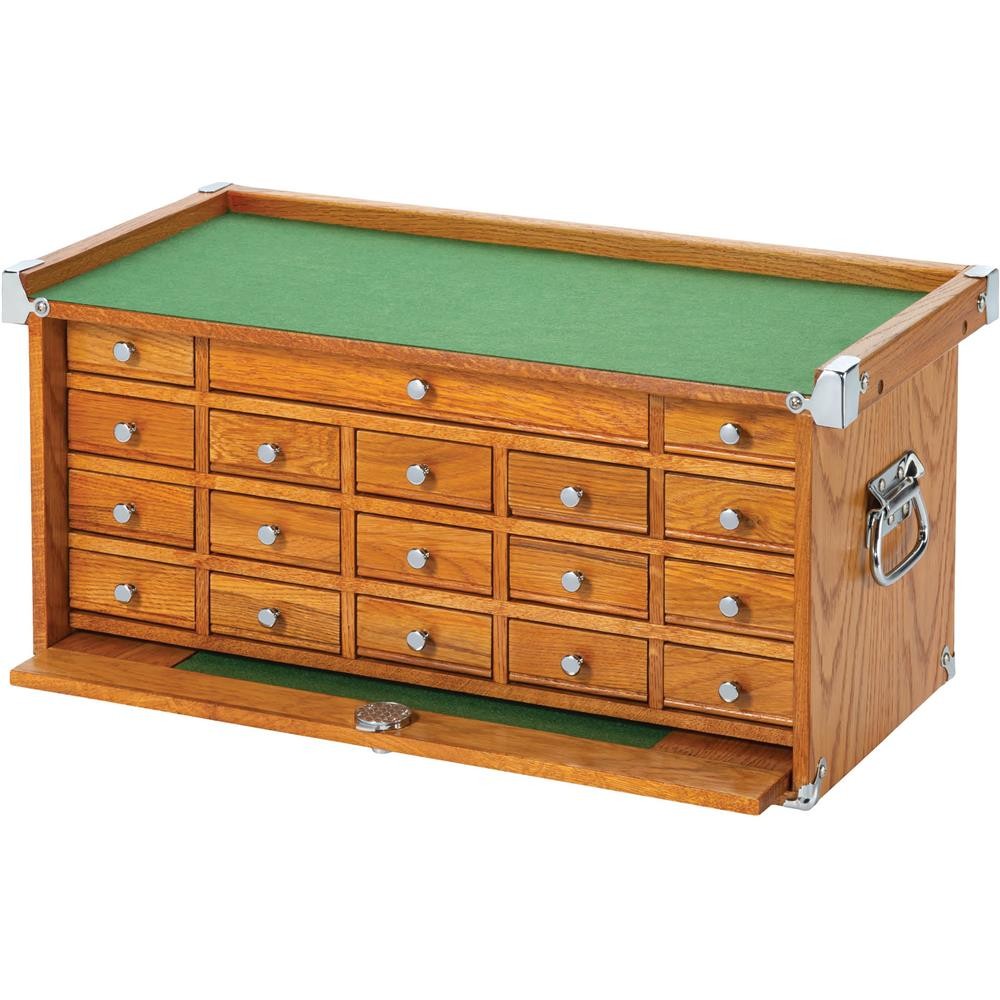 T33974 23″ Series 18-Drawer Red Oak Mid-Riser