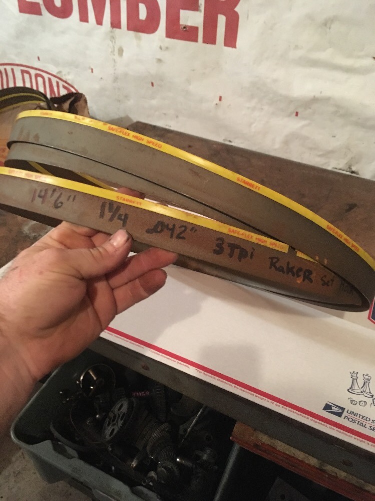 Starrett 14’6″x1-1/4x.042″ 174″ 3 Tooth Raker Hook Safe-flex HSS Band Saw Blade