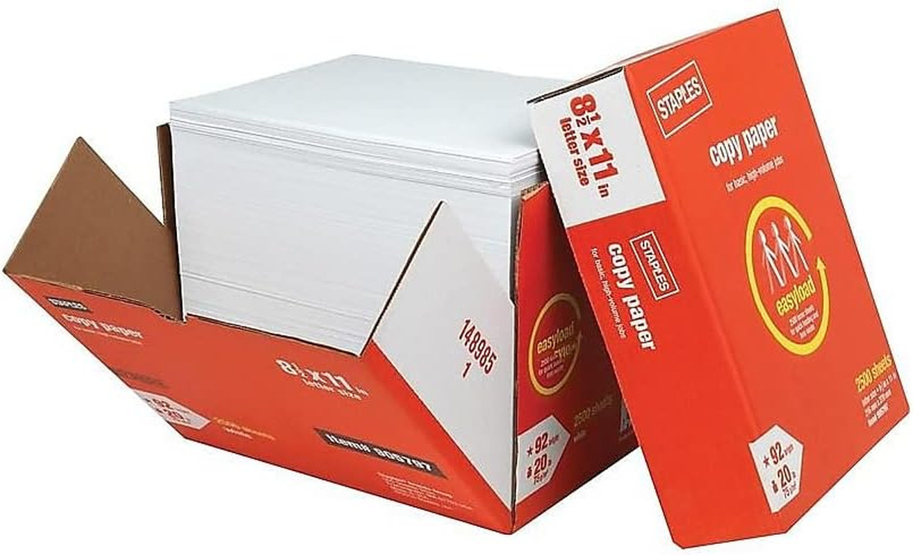 905797 8.5-Inch X 11-Inch Copy Paper 20 Lbs 92 Brightness 2500/Carton (20587)