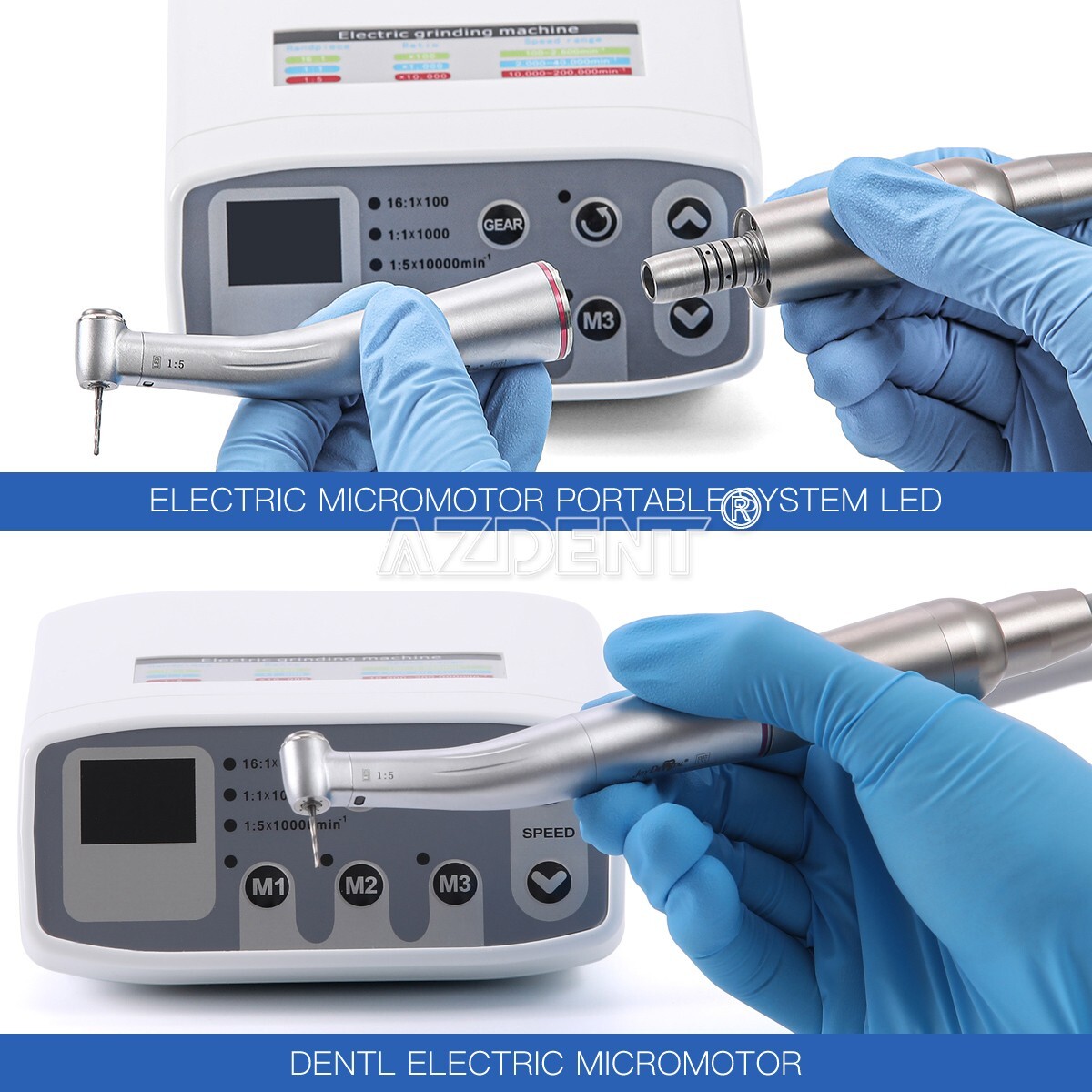 Dental Brushless Eletri Miro Motor +1:5 Fiber Opti Inreasing ontra Angle