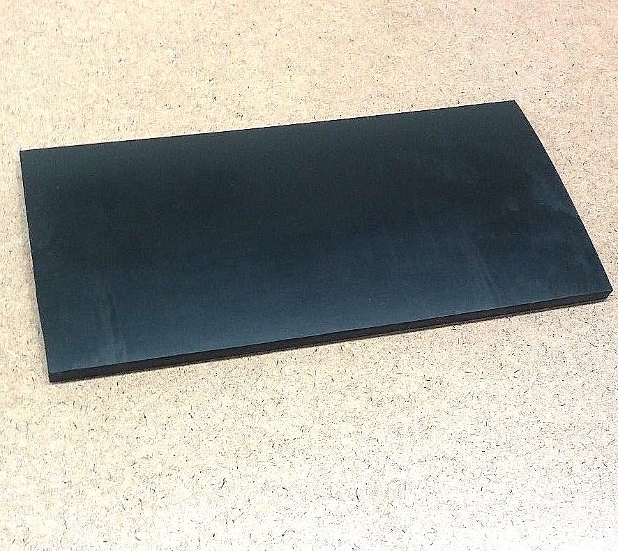 Neoprene Rubber Sheet Solid 1/2″ Thick x 2″ W x 36″ L Rect Strip 60 Duro