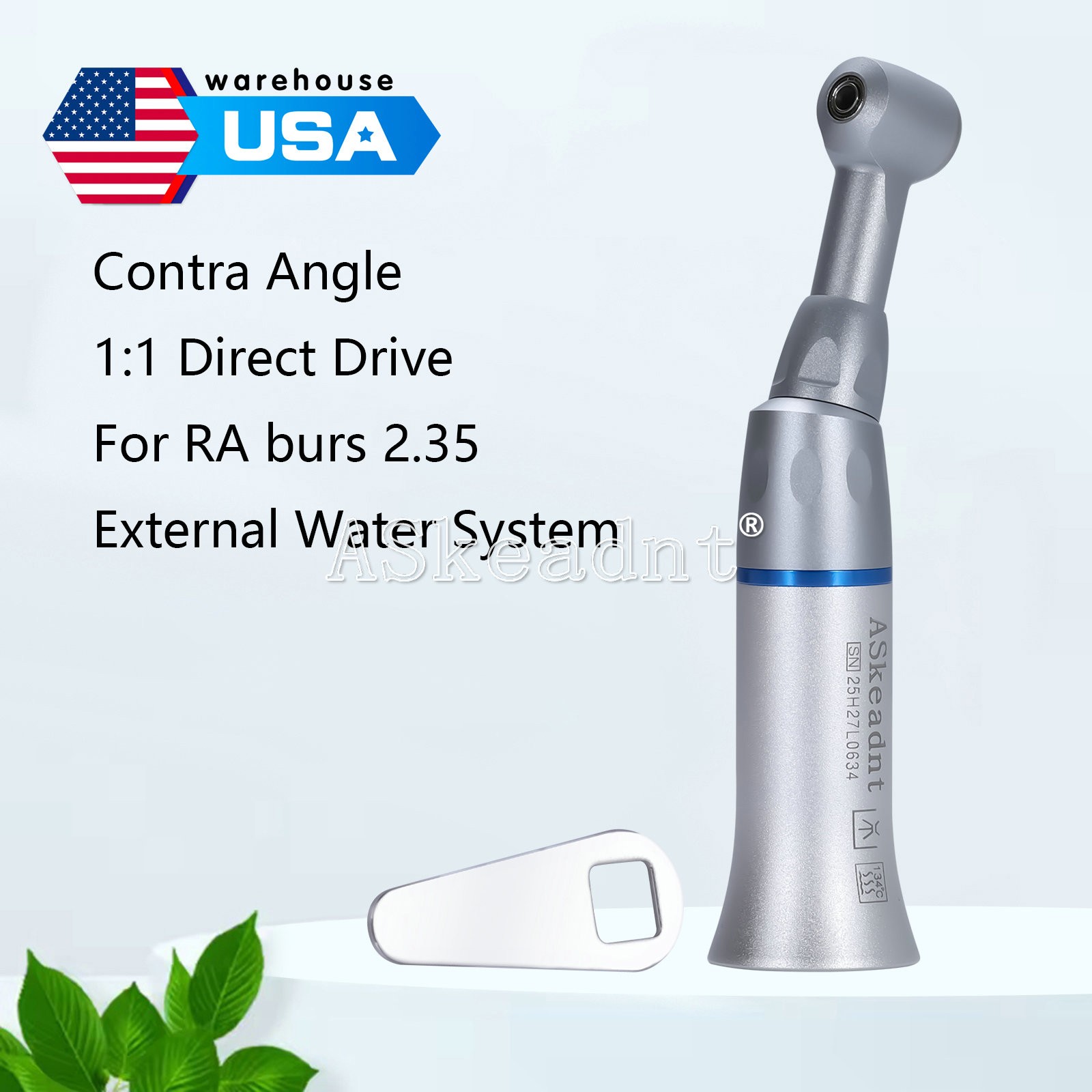 Dental Push Button Contra Angle Handpiece Slow Low Speed 1:1 E-type For NSK FDA