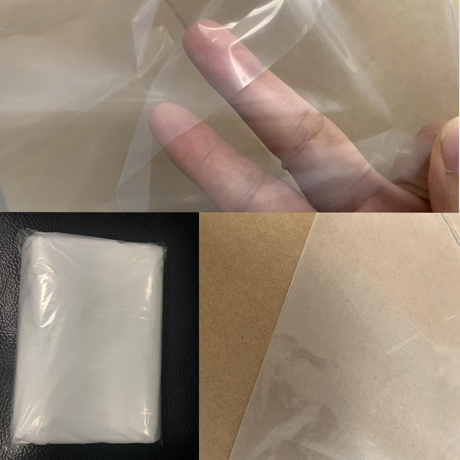 20 Pcs 30 X 40 Inch 1.4 Mil Large Clear Plastic Flat Open Poly Bags(With Bottom