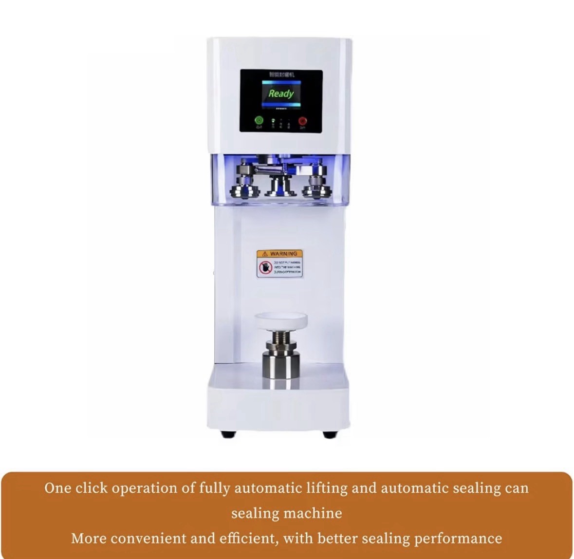 Intelligent Aluminum Caps Can Seamer Beverage Plastic Can Sealing Machine