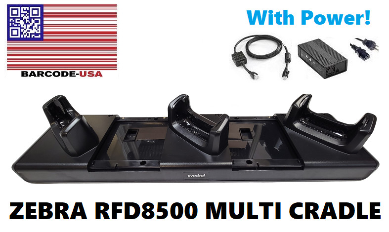 Zebra RFD8500 Cradle CRDUNIV-RFD8500-1R Charges 3 RFD8500 Scanners, w/ Power!🔥⭐