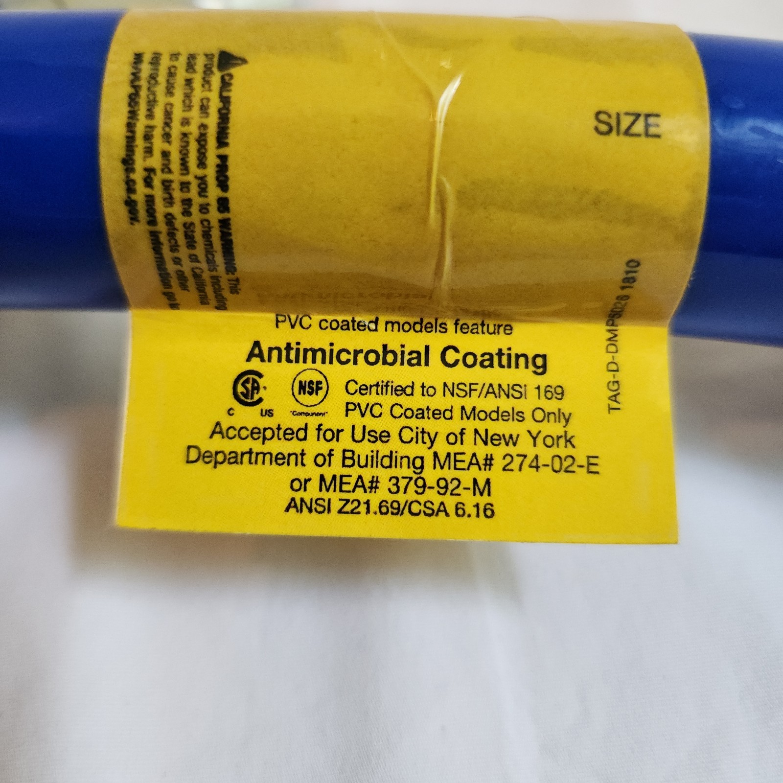 Flexible 3/4″ X 52″ Gas Hose for Commercial Kitchen Equipment Quick Connect Blue