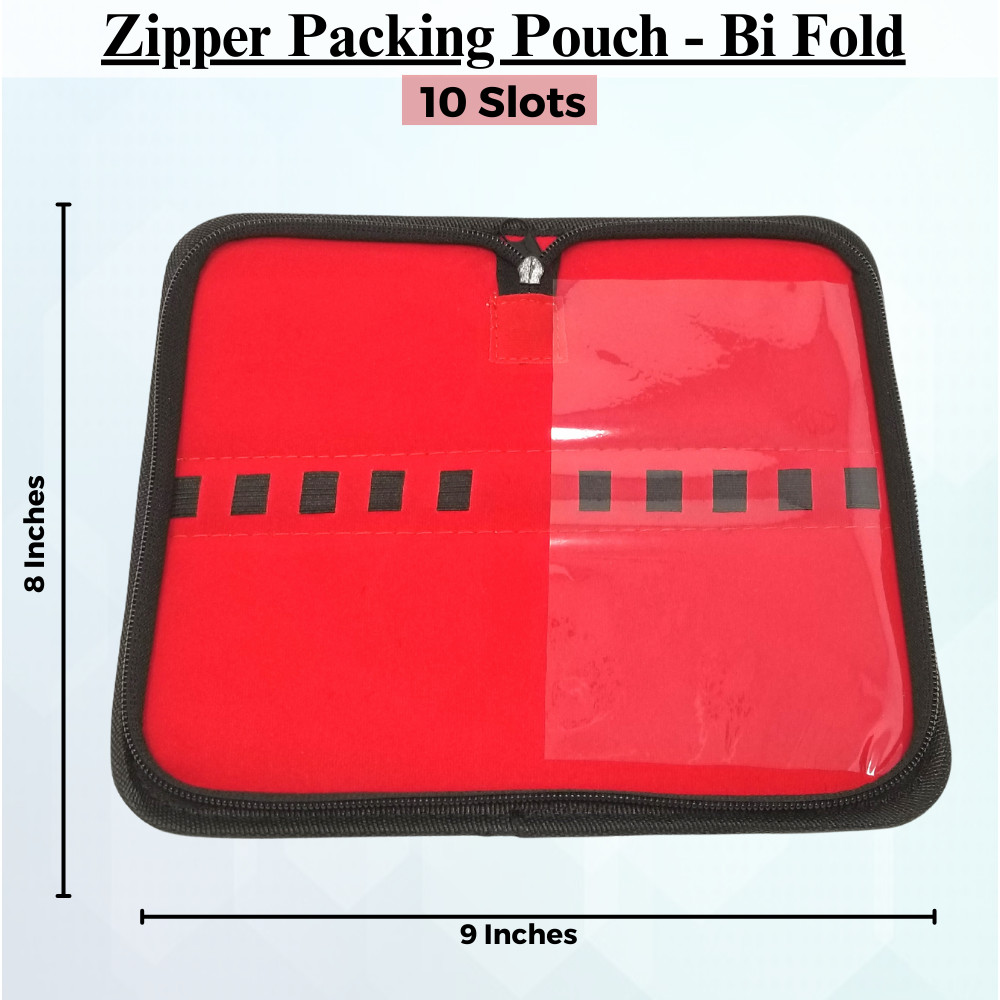 Faux Leather Elastic Loops Case Medical Tools Bag 9″ x 8″ Holds 10 Items