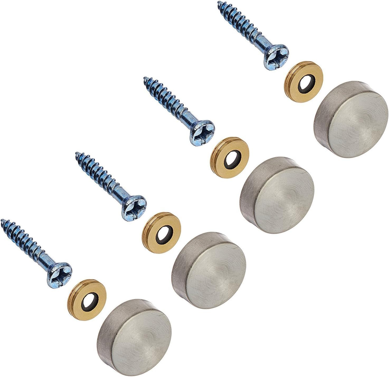 Stainless Steel Screw Cover/Cap (Full Metal Construction 0.75″ Diameter)