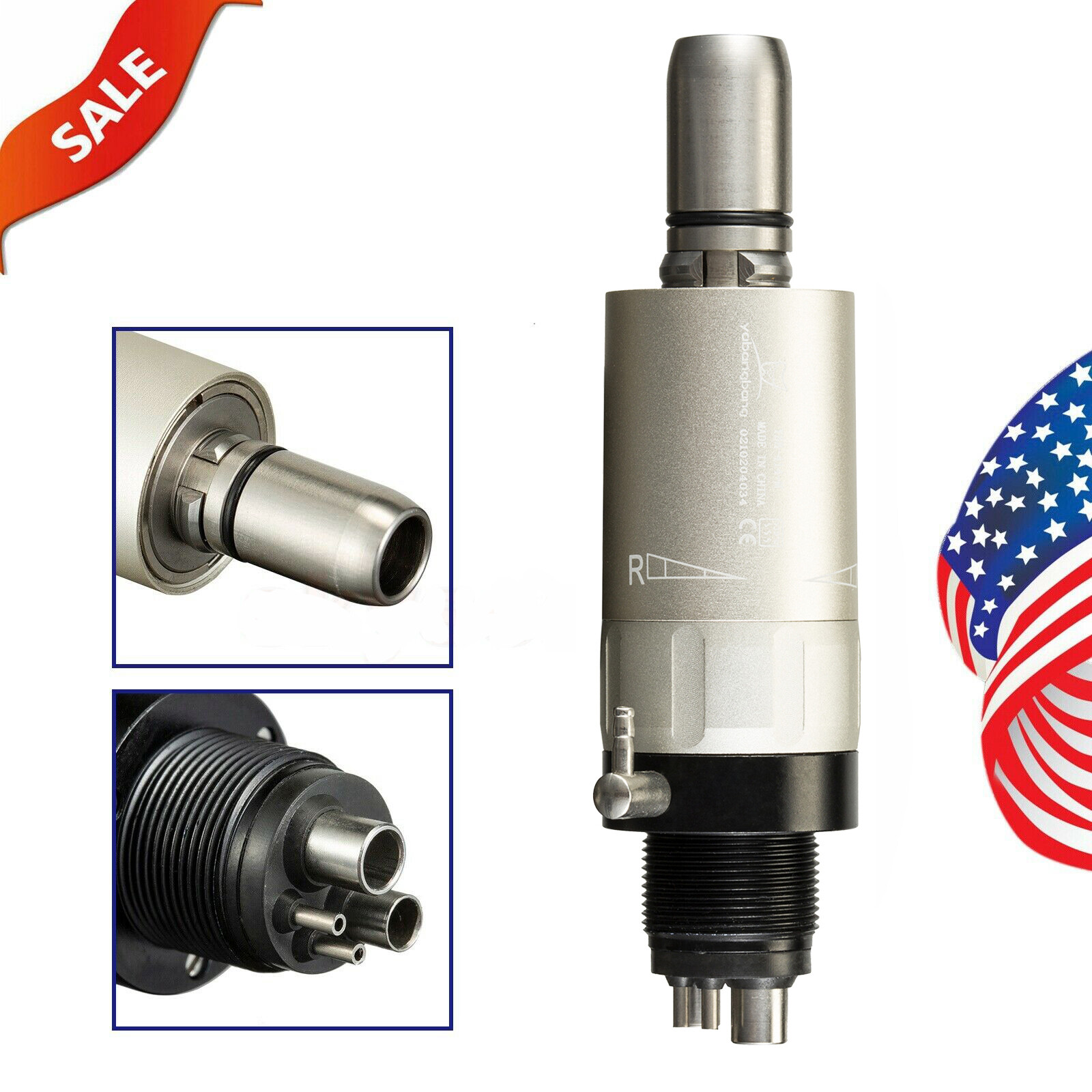 NEW NSK Style Dental Slow Speed Air Motor Handpiece E-Type 4 Holes YX205m