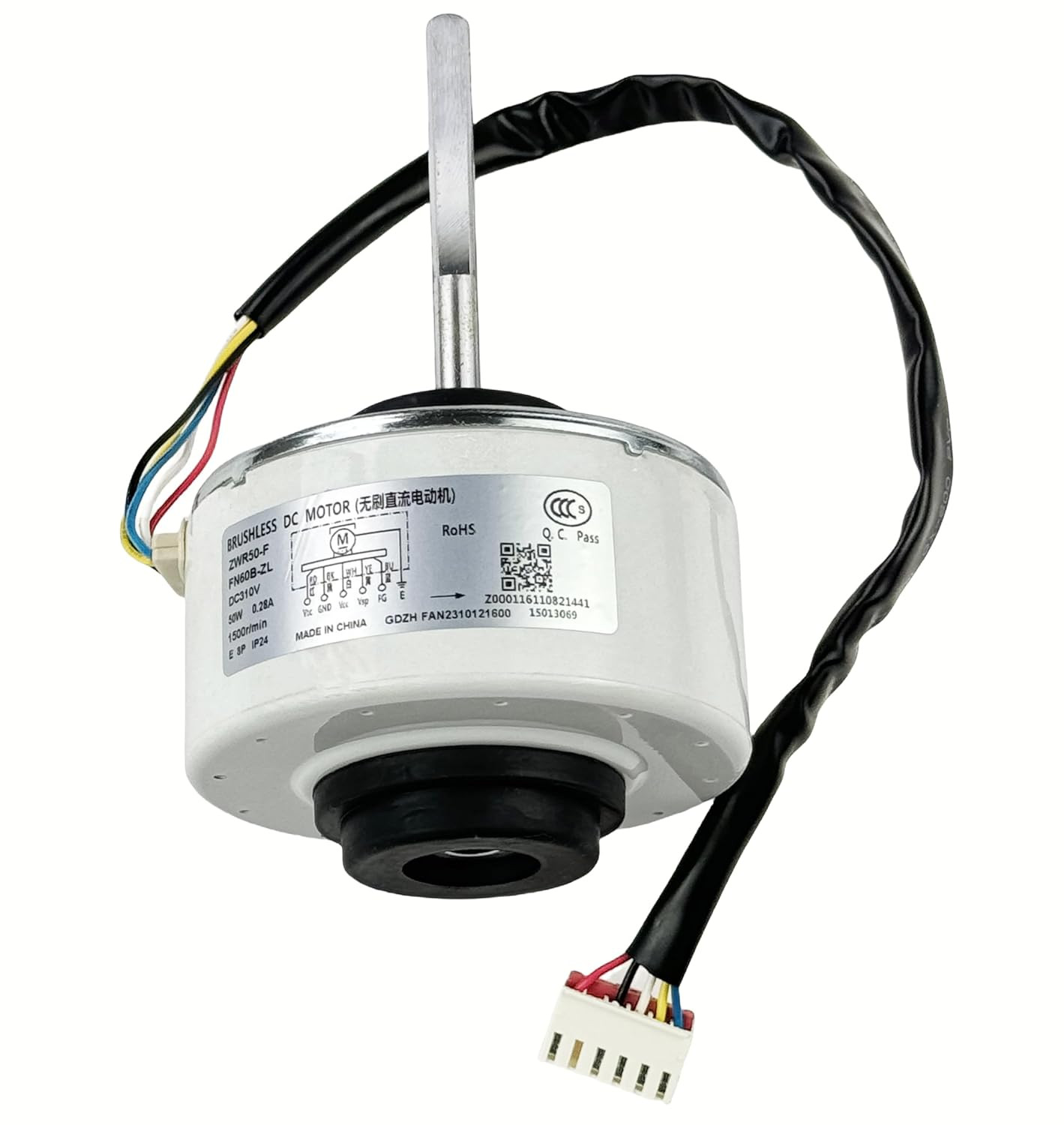DC310V 50W Brushless Fan Motor FN60B-ZL ZWR50-F – 1500r/min Air Conditioner Part