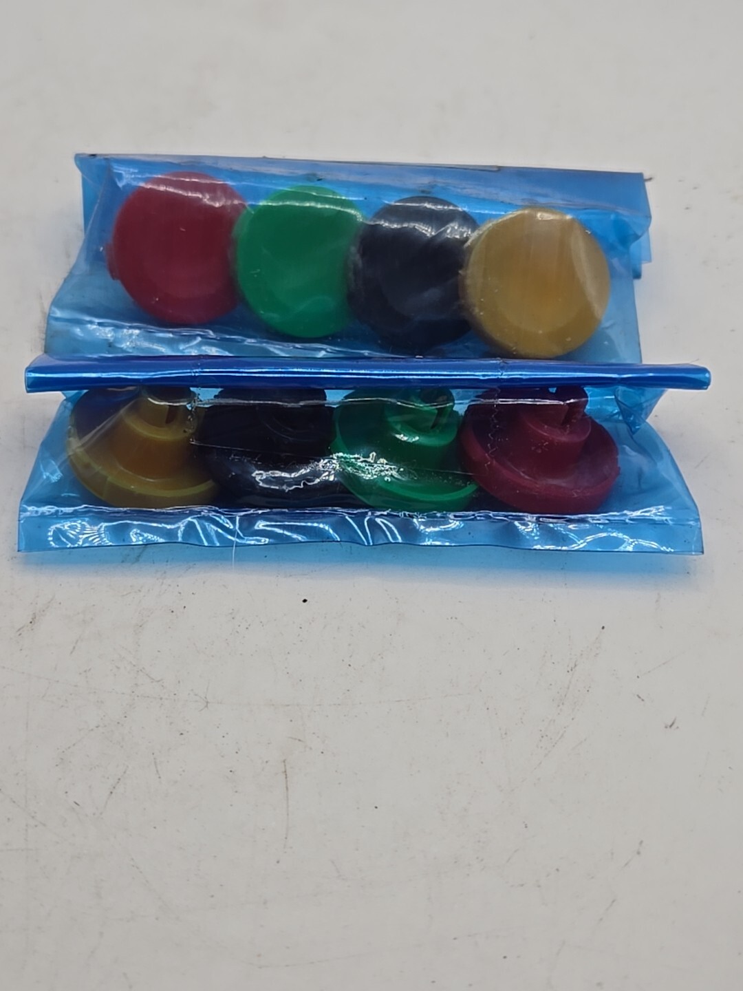 2 SETS – SMC 3402188 RED BLACK GREEN YELLOW PUSH BUTTON INSERTS P2803E (3A6)
