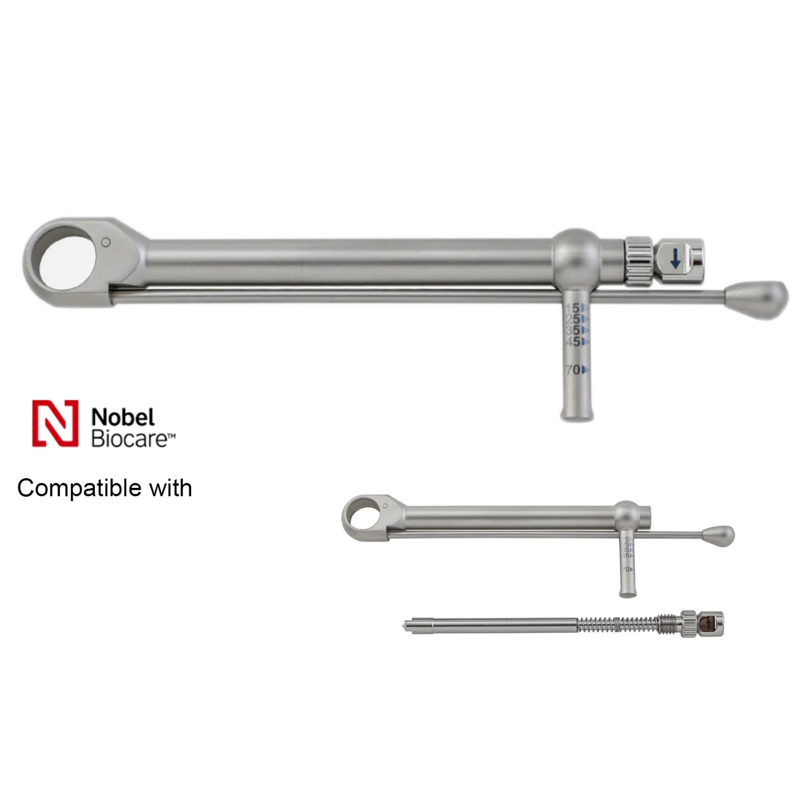 US Nobel Biocare Dental Implant Ratchet Prosthetic Torque Wrench 15-75 Ncm