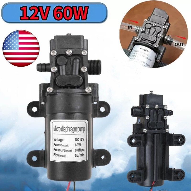 12V/60W 5L/min Fuel Transfer Pump Oil Diesel Gasoline Kerosene Car Tractor-Truck