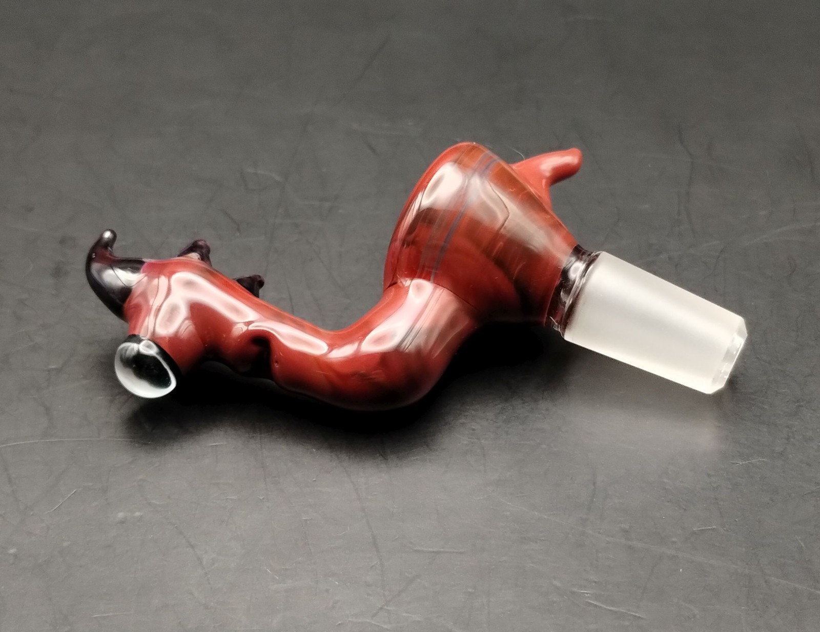 Red Creature 14mm Glass Bowl by Subconscious Design USA