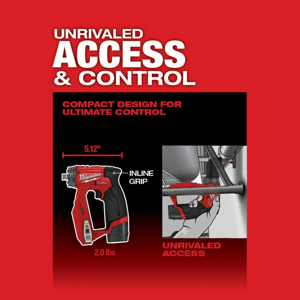 Milwaukee 2505-80 M12 FUEL 12V 4-in-1 Install Drill/Driver -Bare Tool – Recon