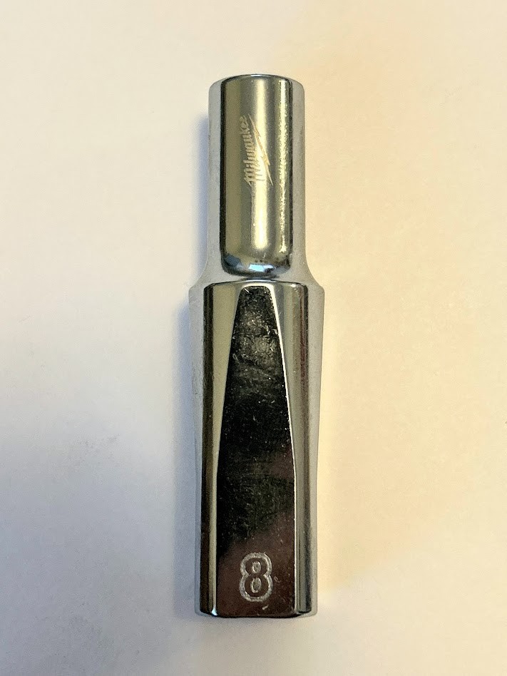 Milwaukee 8 mm x 3/8 In. Dr 6-Point Deep Socket Free USA Shipping