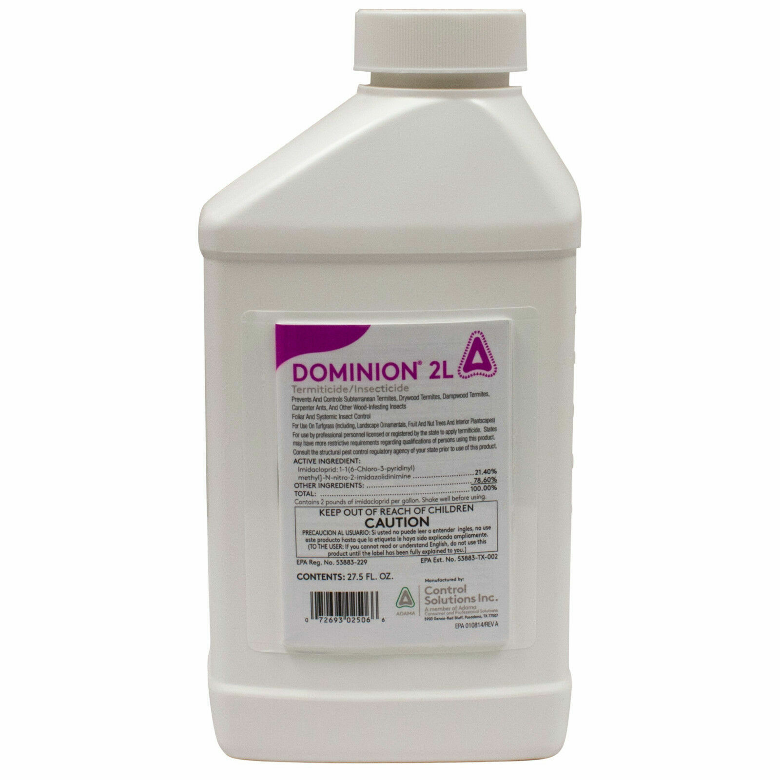 DOMINION 2L Termitcide Insecticide Insect Termite Control Non Repellent 27.5 oz