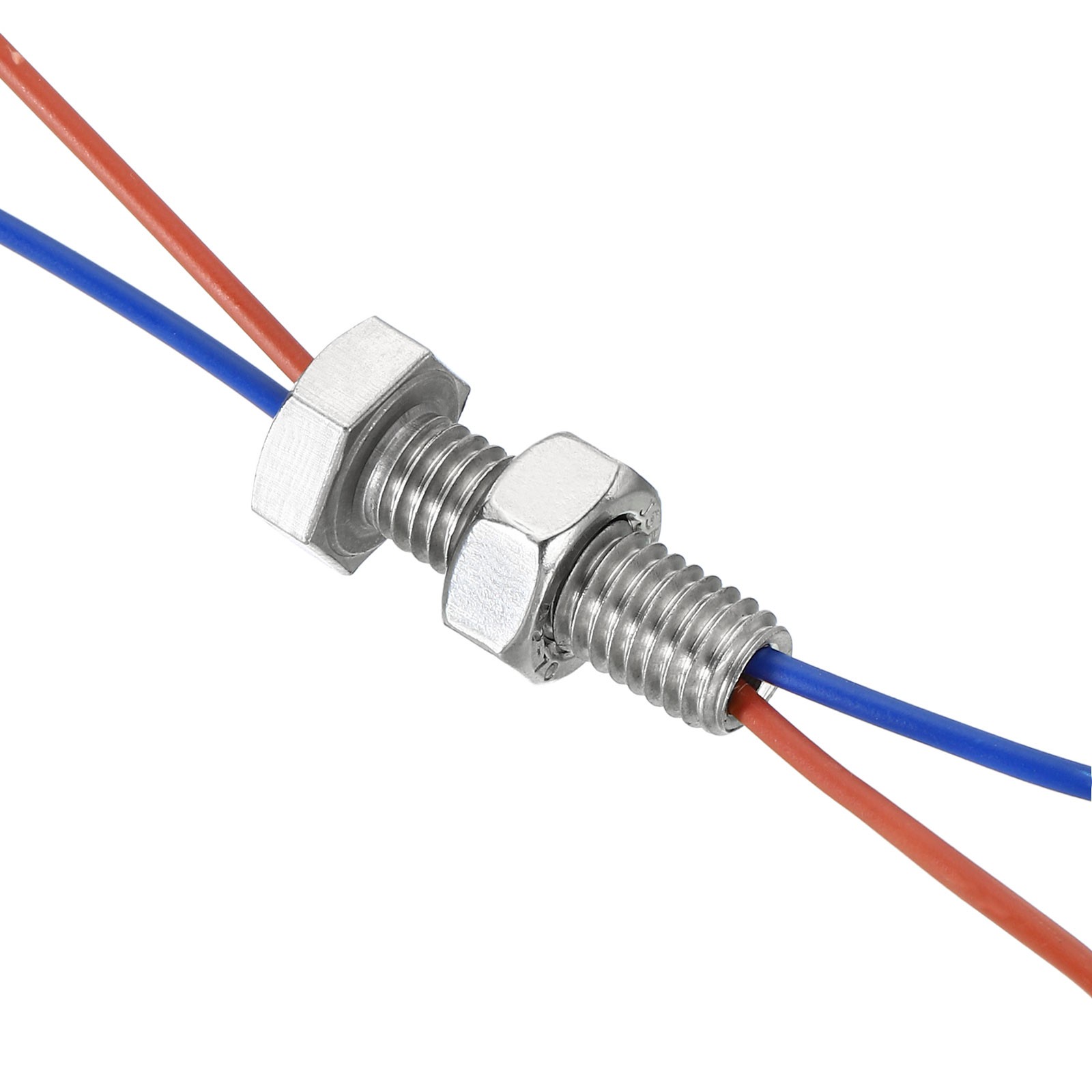 2set M8x50mm Hollow External Hexagon Screw Lamp Threading Through Hole Bolt