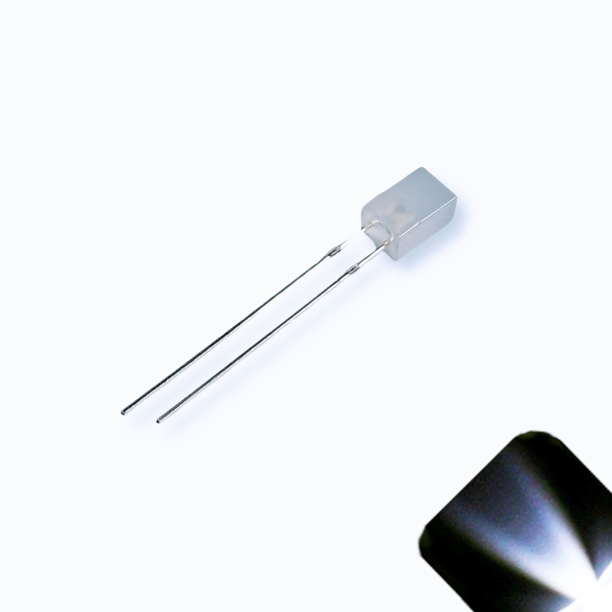 50 x 12v 3mm Cube Frosted Lens LED – Cool White LED – Ultra Bright (5v-15v)
