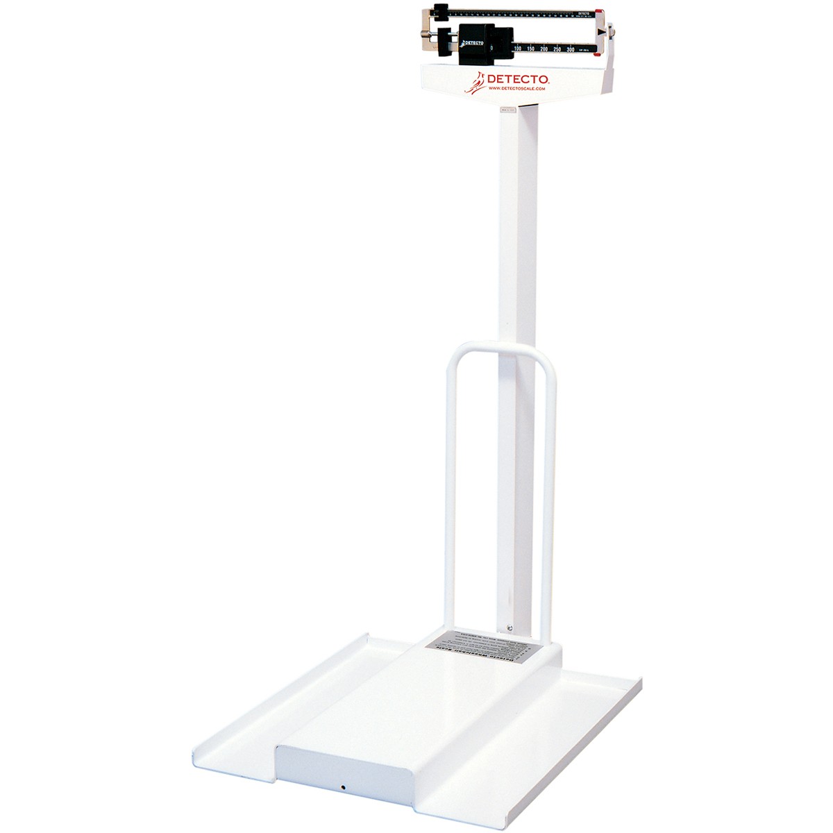 Detecto 485 Stationary Wheelchair Scale with Mechanical Weighbeam 140 kg x 100 g