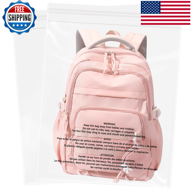 Wepoly – 14 X 20 500 Count Self Seal Clear Poly Bags Suffocation Warning For