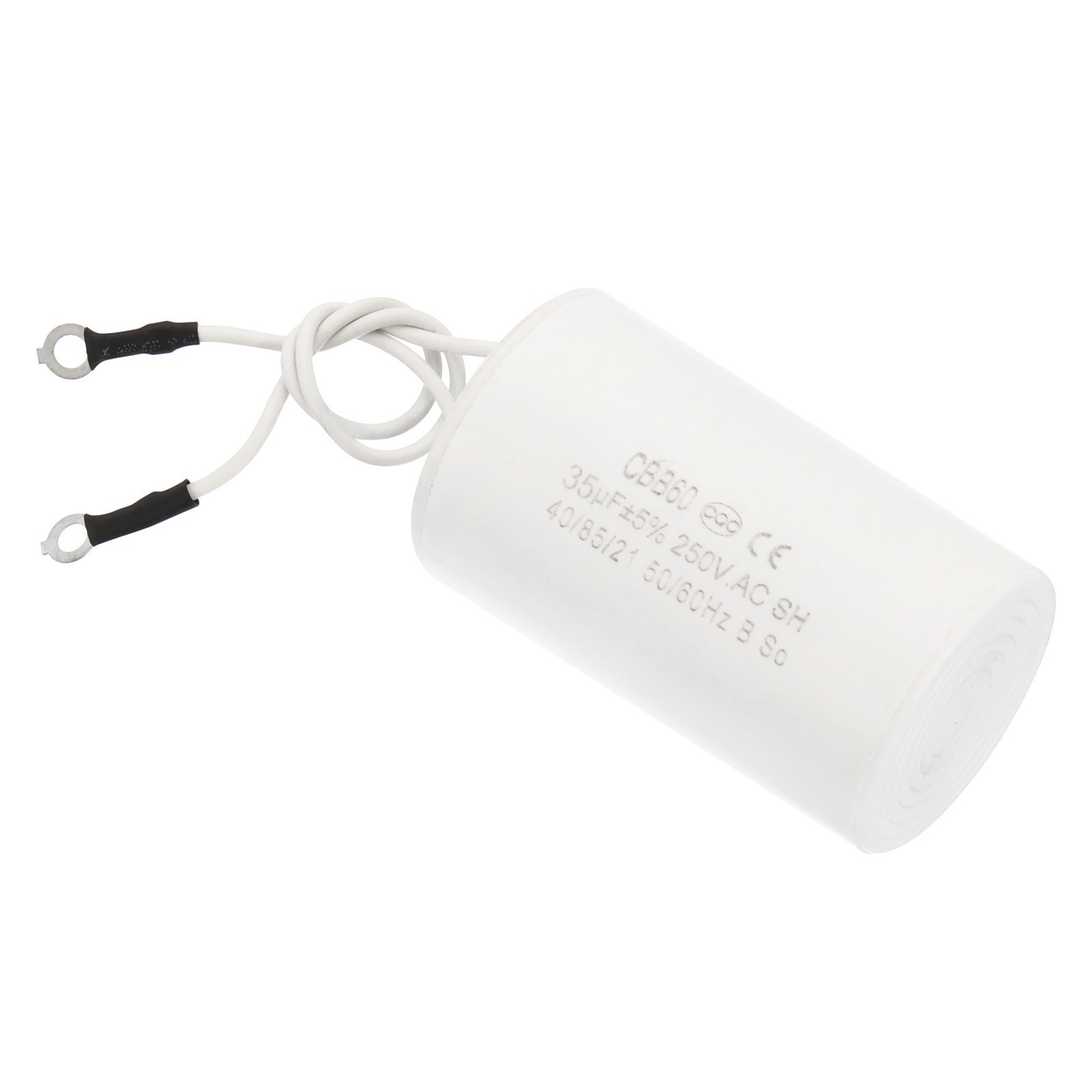 CBB60 35uF Running Capacitor AC250V 2 Wires 50/60Hz Cylinder 1.52×2.73inch