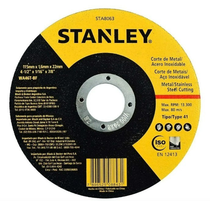 25Pack 4.5” x 1/16” x 7/8”Cut-off Wheels 115*1.6*22mm Cutting Disc T27 For Metal