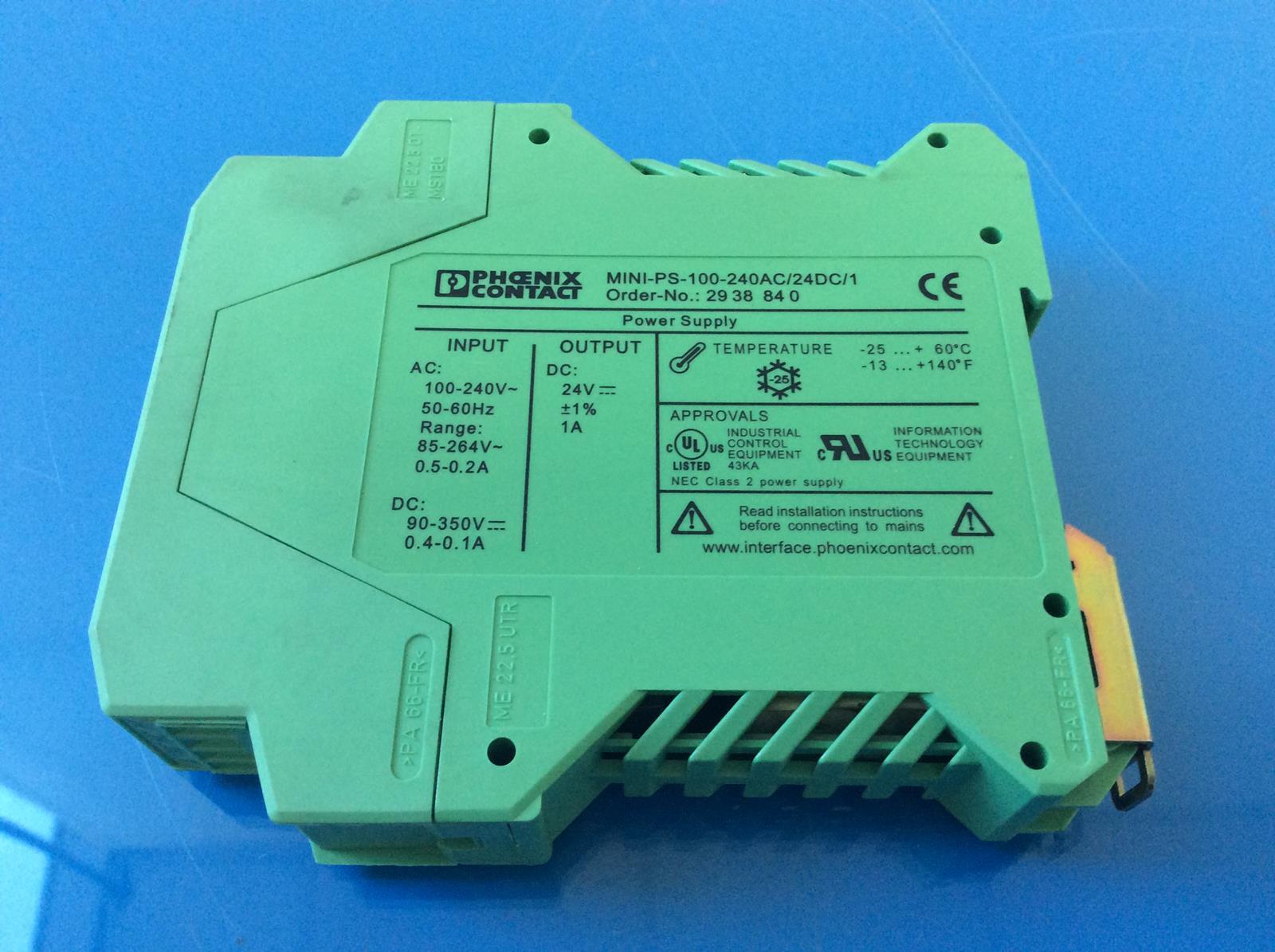 PHOENIX CONTACT MINI-PS-100-240AC/24DC/1