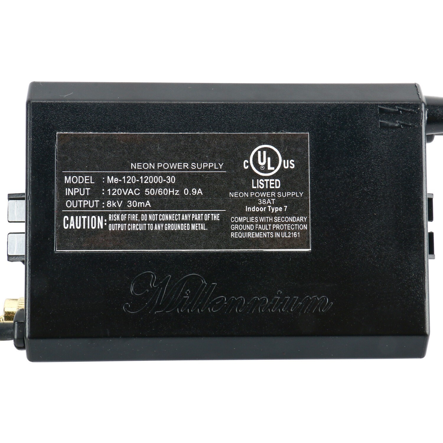 UL Listed 8kV 120VAC 30mA Neon Light Sign Transformer Electronic Power Supply