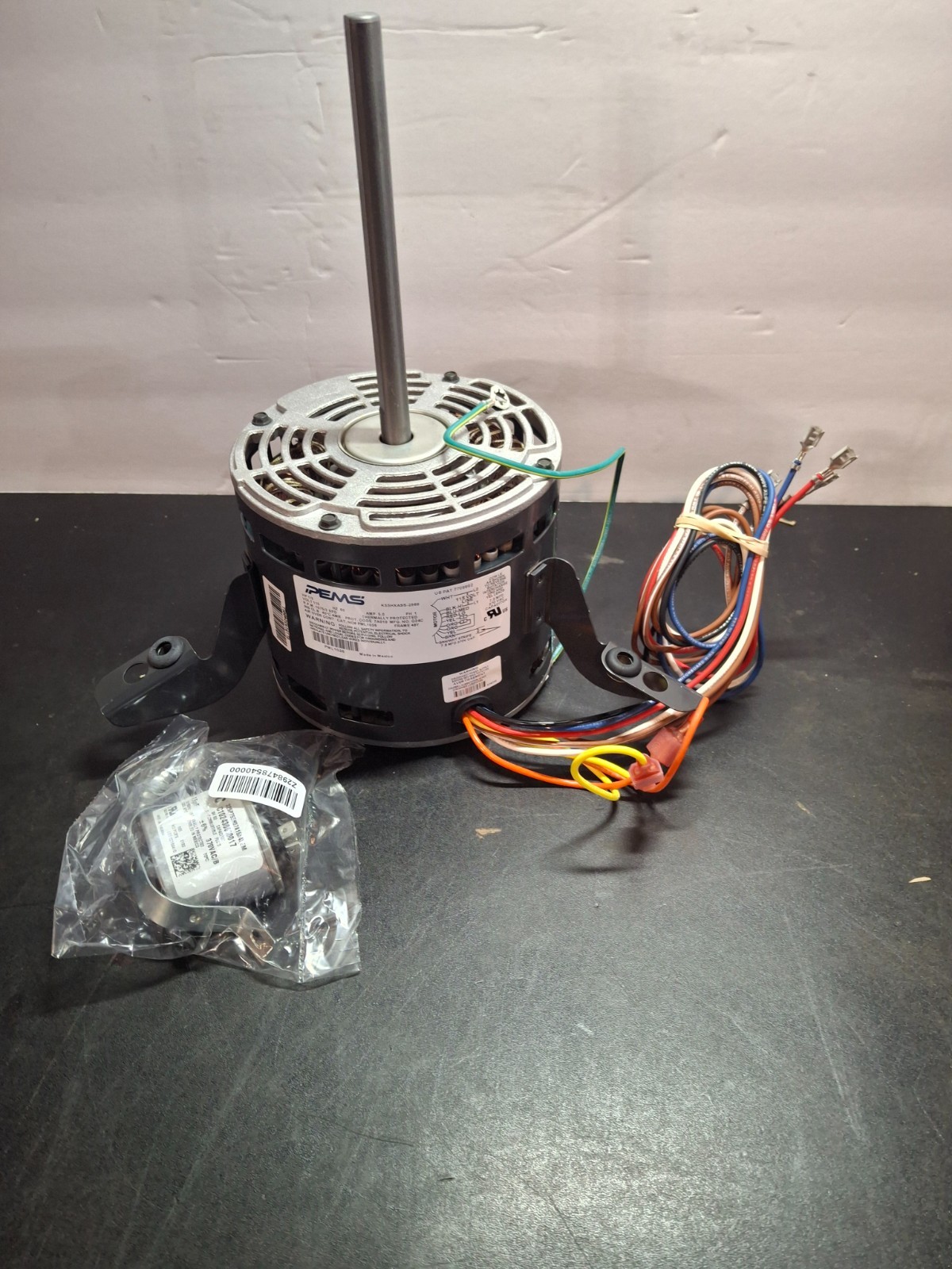 #PML1036 Direct Drive Motor 1/3HP 1075RPM 3 Speed 115V 5.0A 1/2″x6″ Shaft