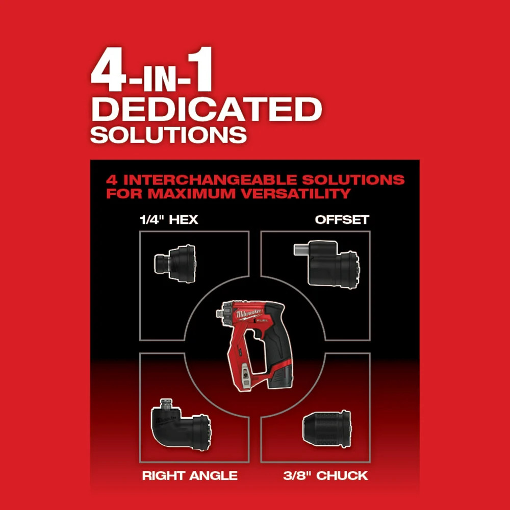 Milwaukee 2505-80 M12 FUEL 12V 4-in-1 Install Drill/Driver -Bare Tool – Recon