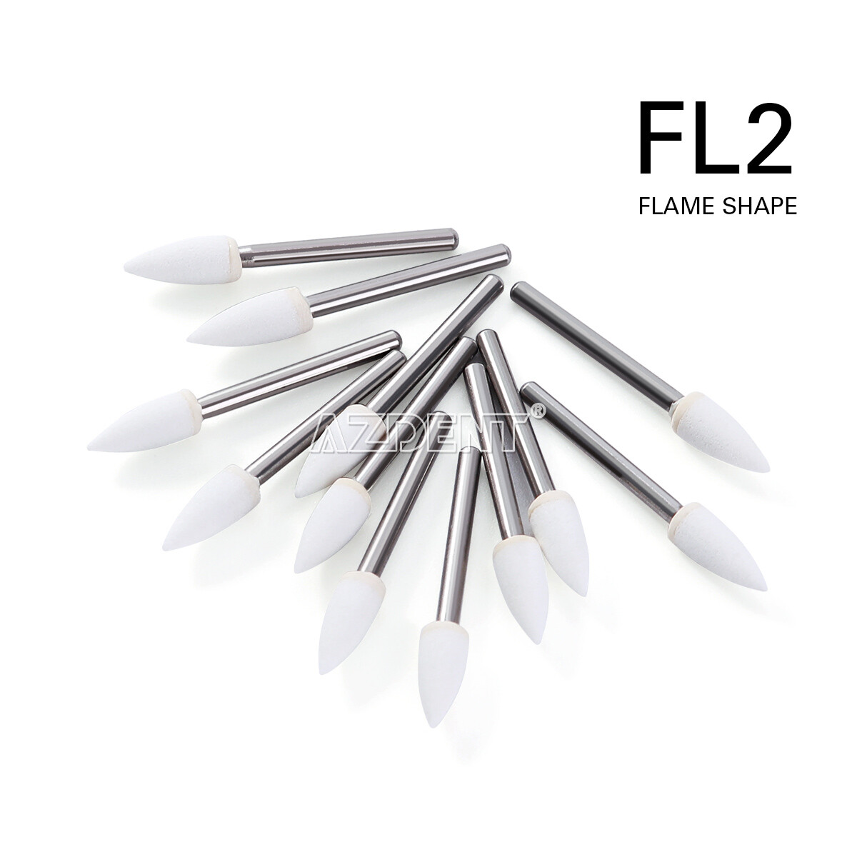 Dental LED High Speed Handpiece 2/4Holes /White Stone /Silicone Polishing Burs