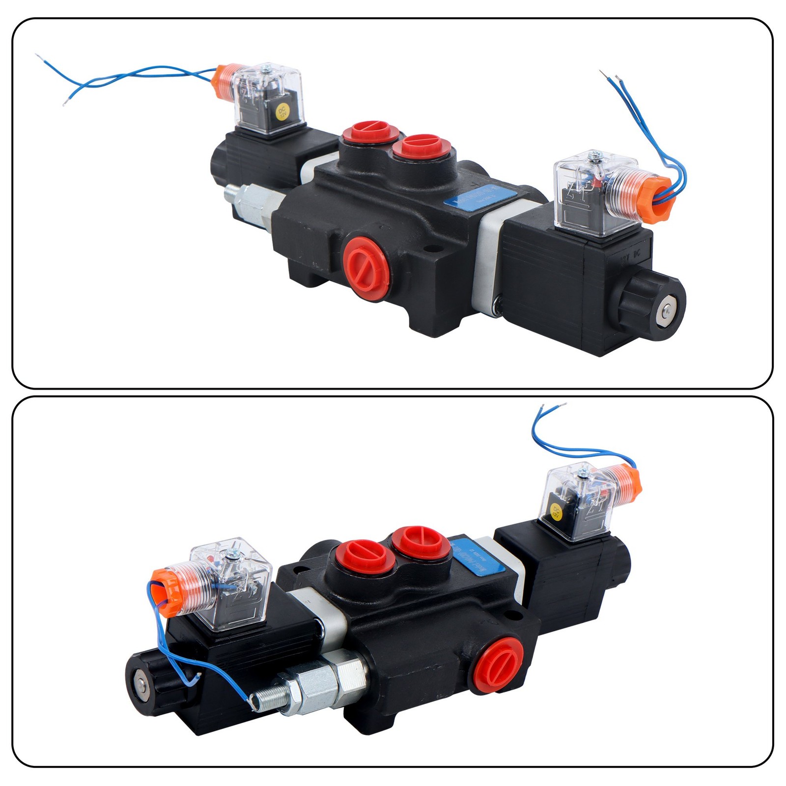 1 Spool 3600 PSI Solenoid Hydraulic Control Valve Double Acting 13 GPM 12V DC