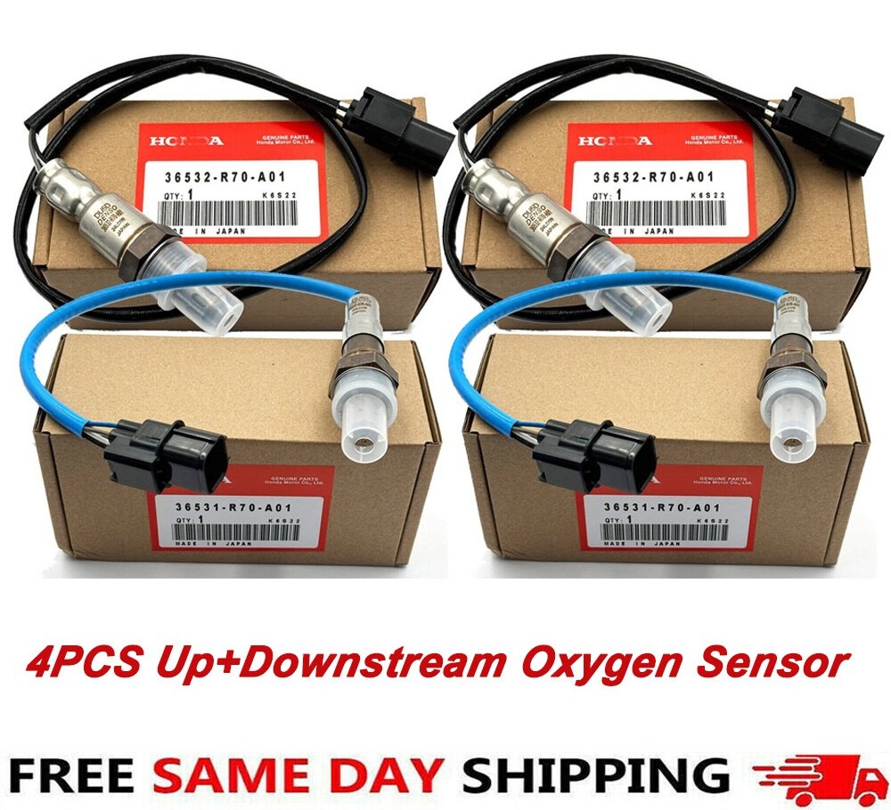 New 4pcs Up & Downstream O2 Sensor Fit for Accord Odyssey Pilot MDX TL TSX