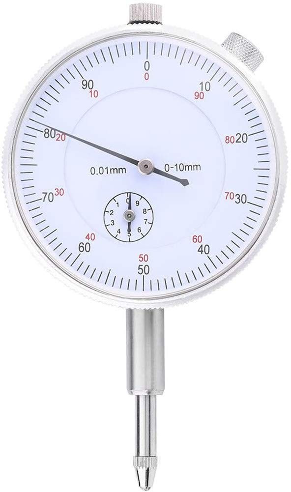 Szliyands Metric Dial Indicator, 0-10mm x 0.01mm Precision Test Gauge Dial…