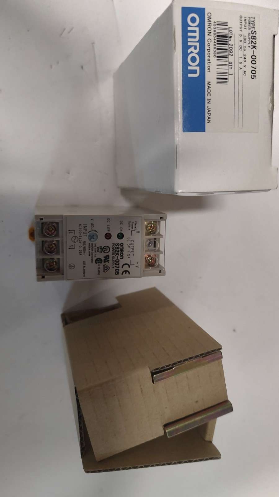 Omron S82K-00705 5VDC Power Supply / Class 2 / 1.5 A, 20W Output