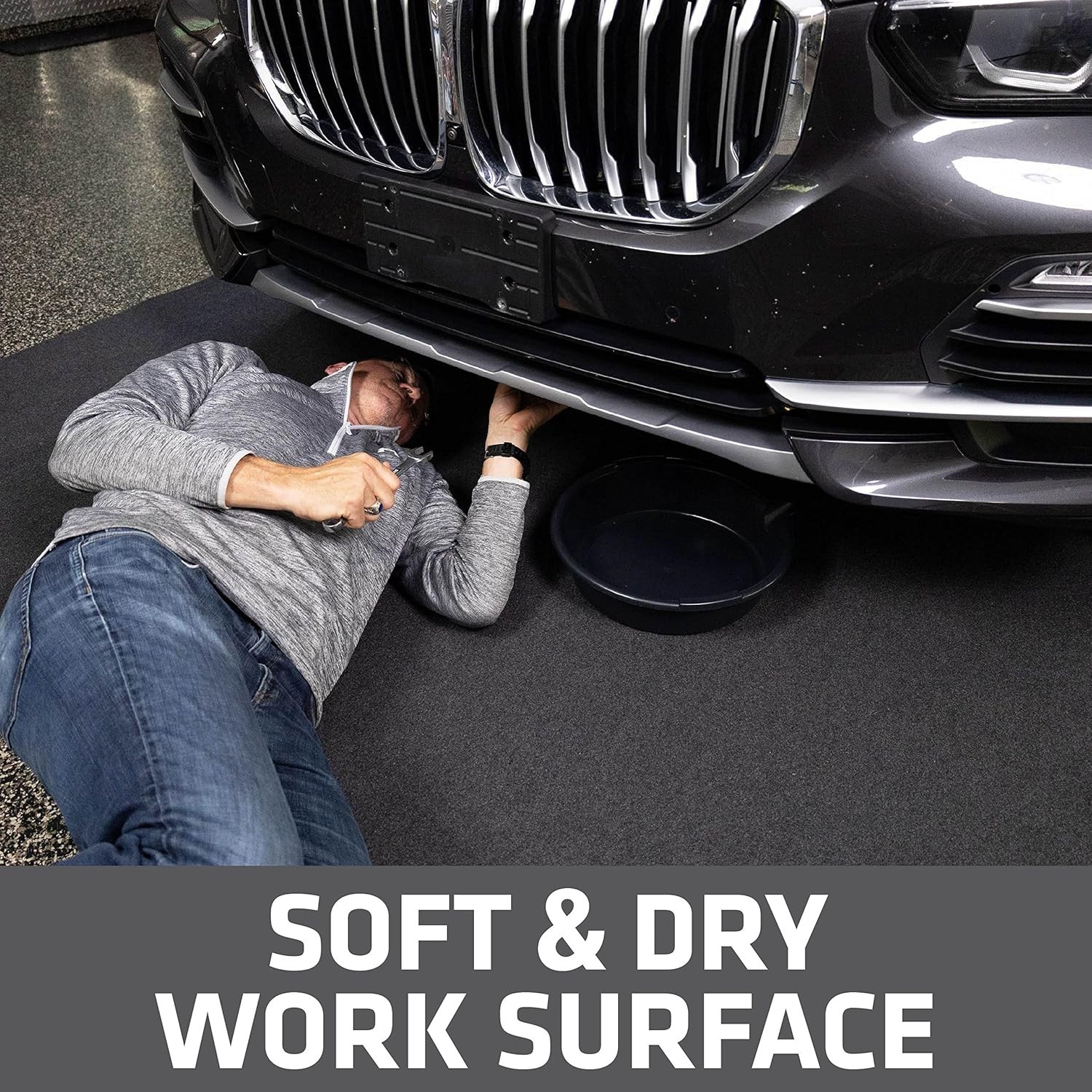 XL Oil Spill Mat 36″ x 59″, Absorbent Oil Pad, Reusable, Washable, Durable, …