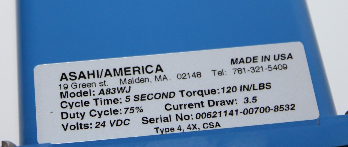 BRAND NEW IN BOX Asahi America Actuator A83WJ