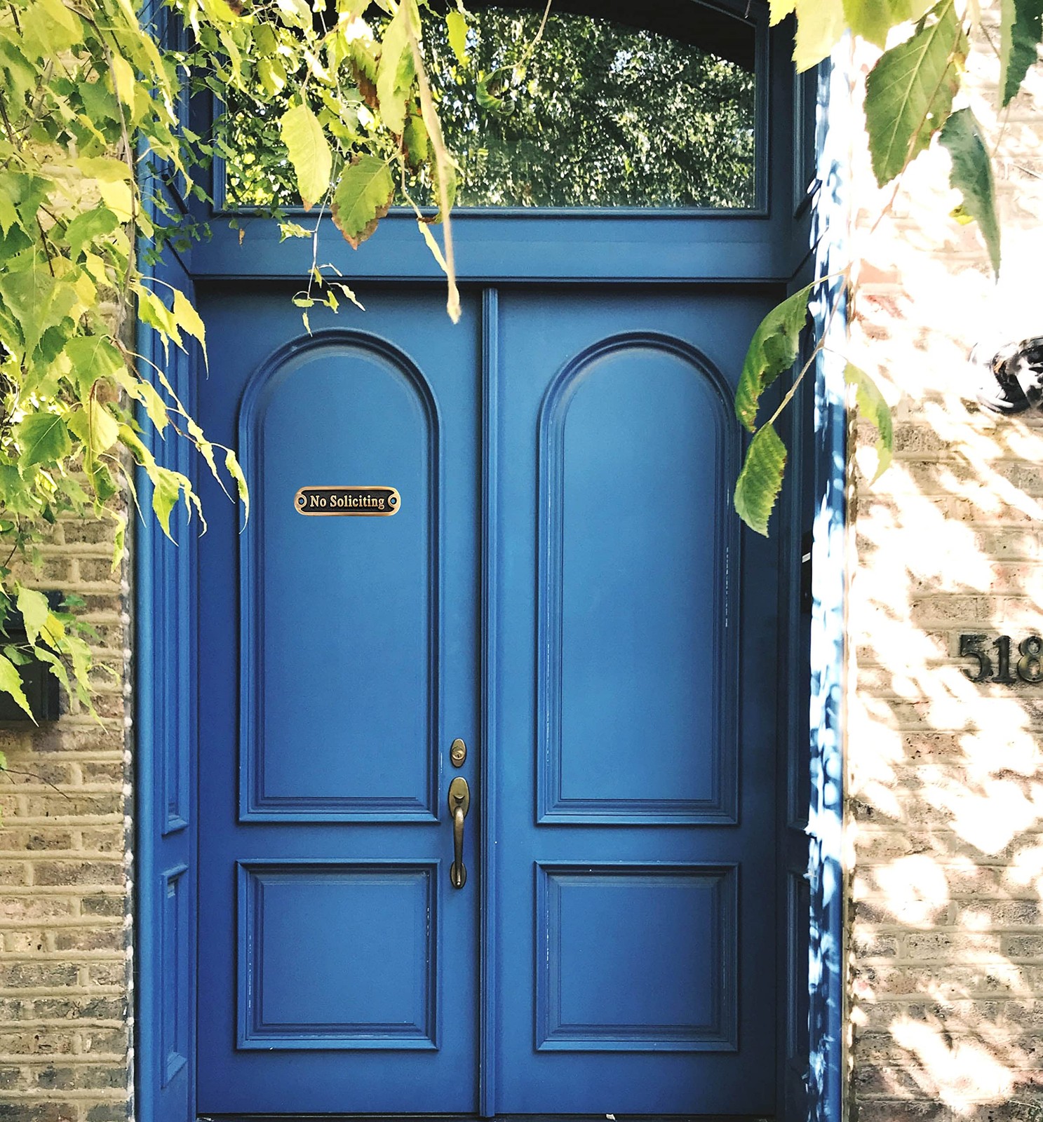 Brass No Soliciting Thank You Sign 5″ Solid Brass Wall Plaque No Soliciting…