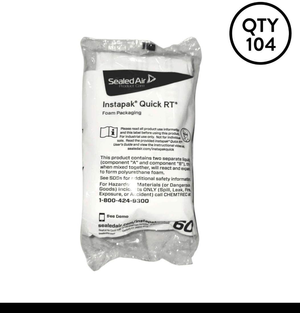 Instapak Quick RT #60 Expanding Foam Bags 12 Pack Sealed Air FREE SHIP