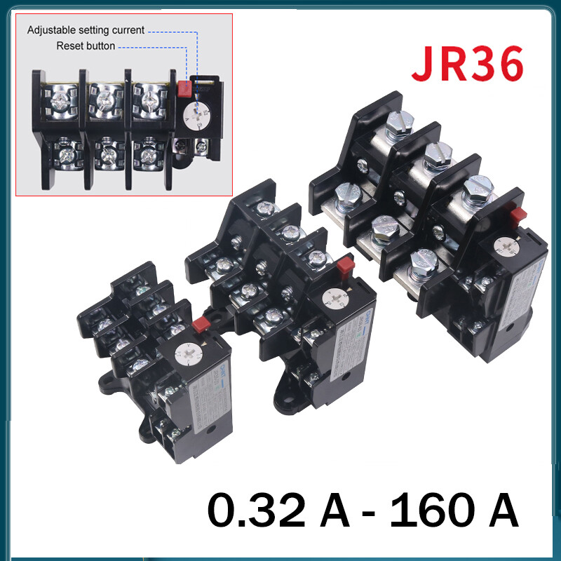 Thermal Overload Relay 0.32-160 Amp Overload Protection 3 Phase Motor Protector