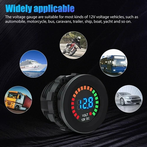 Waterproof CAR Battery Meter DC 12V Voltmeter LED Digital Display Voltage Gauge