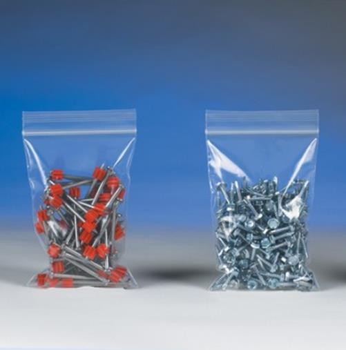 2 x 3 Reclosable Poly Bags 4 Mil Clear Zip Bags FDA USDA (200 Pack)