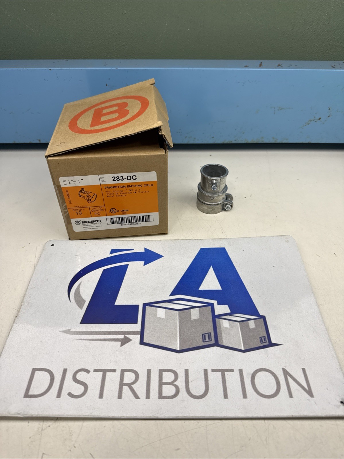 BRIDGEPORT 283-DC 1″-1″ TRANSITION EMT/FMC CPLG **NEW IN BOX** LOT 0F 10