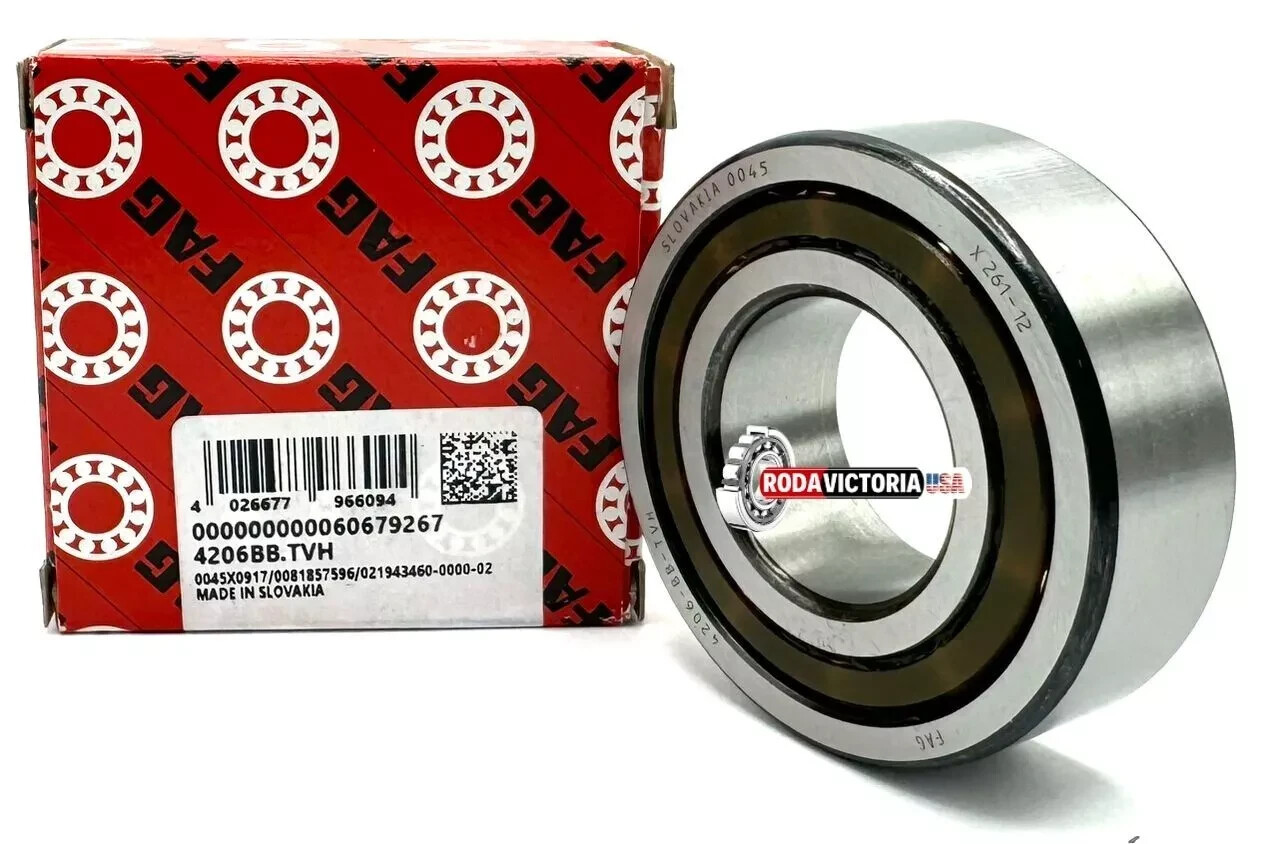 FAG 4206 BB TVH DEEP GROOVE BALL BEARING, OPEN TYPE, NO SEALS 30x62x20 mm